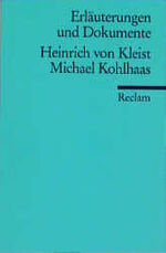 ISBN 9783150081068: Michael Kohlhaas (Erl. u. Dok.)