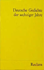 ISBN 9783150082119: Deutsche Gedichte der sechziger Jahre Bibliothek Nr. 8211(4)