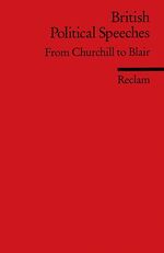 ISBN 9783150090848: British Political Speeches - From Churchill to Blair