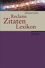 ISBN 9783150104910: Reclams Zitaten-Lexikon