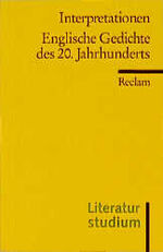 ISBN 9783150175033: Englische Gedichte des 20. Jahrhunderts
