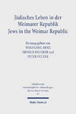 ISBN 9783161468735: Jüdisches Leben in der Weimarer Republik /Jews in the Weimar Republic