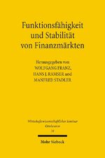 ISBN 9783161487767: Funktionsfähigkeit und Stabilität von Finanzmärkten