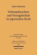 ISBN 9783161488221: Verbraucherschutz und Vertragsfreiheit im japanischen Recht