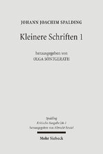 ISBN 9783161489754: Kritische Ausgabe / 1. Abteilung: Schriften / Kleinere Schriften