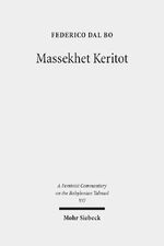 ISBN 9783161526619: Massekhet Keritot - Volume V/7. Text, Translation, and Commentary