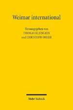 ISBN 9783161588778: Weimar international – Kontext und Rezeption der Verfassung von 1919