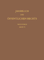 ISBN 9783161624803: Jahrbuch des öffentlichen Rechts der Gegenwart. Neue Folge