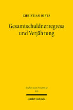 ISBN 9783161626562: Gesamtschuldnerregress und Verjährung