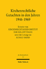 ISBN 9783166371313: Kirchenrechtliche Gutachten in den Jahren 1946-1969