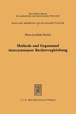 ISBN 9783166445816: Methode und Gegenstand intersystemarer Rechtsvergleichung