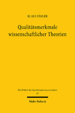 ISBN 9783169448470: Qualitätsmerkmale wissenschaftlicher Theorien - Zur Logik und Ökonomie der Forschung