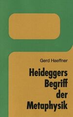 ISBN 9783170098398: Heideggers Begriff der Metaphysik