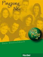 ISBN 9783190016556: Pingpong Neu 2 - Dein Deutschbuch.Deutsch als Fremdsprache / Lehrbuch