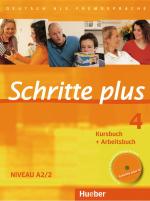 ISBN 9783190119141: Schritte plus 4 - Deutsch als Fremdsprache / Kursbuch + Arbeitsbuch mit Audio-CD zum Arbeitsbuch und interaktiven Übungen