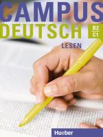 ISBN 9783190510030: Campus Deutsch - Lesen – Deutsch als Fremdsprache / Kursbuch