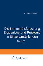 ISBN 9783211800973: Die Immunitaetsforschung Ergebnisse und Probleme in Einzeldarstellungen