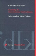 ISBN 9783211830505: Grundzüge des österreichischen Strafverfahrens