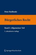 ISBN 9783211994368: Bürgerliches Recht I. Allgemeiner Teil