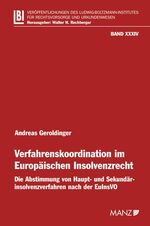 ISBN 9783214143053: Verfahrenskoordination im Europäischen Insolvenzrecht - Die Abstimmung von Haupt- und Sekundärinsolvenzverfahren nach der EuInsVO