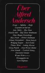 ISBN 9783257208191: Über Alfred Andersch