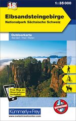 ISBN 9783259009673: Elbsandsteingebirge, Nationalpark Sächsische Schweiz - Nr. 18, Outdoorkarte Deutschland, 1:35 000, Mit kostenlosem Download für Smartphone