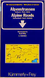 ISBN 9783259011102: Alpenstrassen - Schweiz - Tirol - Adria -- Alpine Roads - Switzerland - Tyrol - Adriatic -- 1 : 500000
