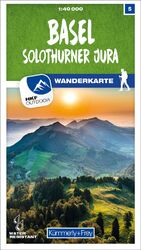 ISBN 9783259023051: Kümmerly+Frey Wanderkarte 5 Basel 1:40.000 – Mit Solothurner Jura. Wetterfest, matt laminiert und mit free Download