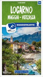 ISBN 9783259023440: Kümmerly+Frey Wanderkarte 44 Locarno 1:40.000 - Mit Maggia und Verzasca. Wetterfest, matt laminiert und mit free Download