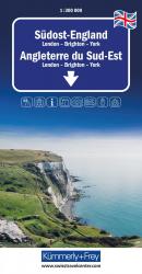 ISBN 9783259300268: Kümmerly+Frey Regional-Strassenkarte Südost-England 1:300.000 – Mit London, Brighton und York. Mit Bastia und Ajaccio. Inkl. Stadtpläne, Ortsverzeichnis und Reiseinformationen