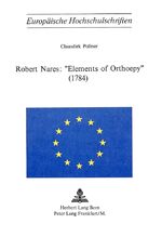 ISBN 9783261019721: ANGEBOTSWOCHE - reduziert!] Robert Nares: "Elements of Orthoepy" (1784)