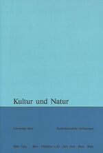 ISBN 9783261044730: Kultur und Natur – Herausgegeben von Maja Svilar