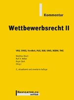 ISBN 9783280074503: Wettbewerbsrecht II Kommentar - VKU, SVKG, VertBek, PüG, BöB, UWG, BGBM, THG