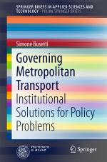 ISBN 9783319106588: Governing Metropolitan Transport – Institutional Solutions for Policy Problems