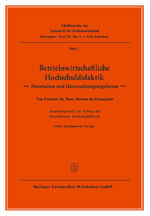 ISBN 9783322961167: Betriebswirtschaftliche Hochschuldidaktik / Materialien und Untersuchungsergebnisse / Mertens Peter Mertens / Taschenbuch / Zeitschrift für Betriebswirtschaft / Paperback / 113 S. / Deutsch