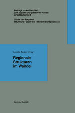 ISBN 9783322973689: Regionale Strukturen im Wandel