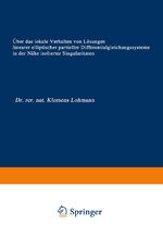 ISBN 9783322979353: Über das lokale Verhalten von Lösungen linearer elliptischer partieller Differentialgleichungssysteme in der Nähe isolierter Singularitäten