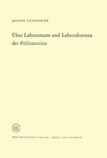 ISBN 9783322981073: Über Lebensraum und Lebensformen der Frühsemiten