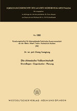 ISBN 9783322981264: Die chinesische Volkswirtschaft - Grundlagen — Organisation — Planung