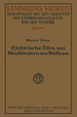 ISBN 9783322982056: Elektrische Öfen mit Heizkörpern aus Wolfram