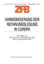 ISBN 9783322985088: Harmonisierung der Rechnungslegung in Europa – Die Umsetzung der 4. EG-Richtlinie in das nationale Recht der Mitgliedstaaten der EG Ein - Überblick -