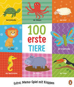 ISBN 9783328300182: 100 erste Tiere - Pappbilderbuch ab 2 Jahren mit Extra: Memo-Spiel mit Klappen