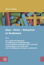 ISBN 9783374041817: Staat – Kirche – Volksschule im Reußenland - Teil 1: Eine vergleichende Mikrostudie zur Entwicklung der Schulaufsichtsfrage in den Fürstentümern Reuß älterer Linie (1778–1918) und Reuß jüngerer Linie (1848–1918) unter den Bedingungen des langen 19. Jahrhu