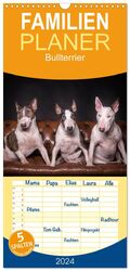 ISBN 9783383105845: Familienplaner 2024 - Bullterrier mit 5 Spalten (Wandkalender, 21 x 45 cm) CALVENDO