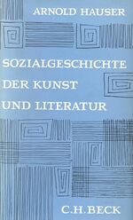 ISBN 9783406025150: Sozialgeschichte der Kunst und Literatur