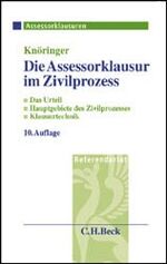 Die Assessorklausur im Zivilprozess