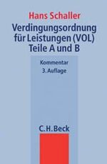 Verdingungsordnung für Leistungen (VOL) - Teile A und B