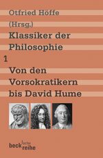 ISBN 9783406568015: Klassiker der Philosophie Bd. 1: Von den Vorsokratikern bis David Hume