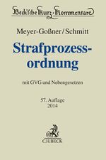 ISBN 9783406660436: Strafprozessordnung – Gerichtsverfassungsgesetz, Nebengesetze und ergänzende Bestimmungen