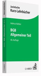 BGB Allgemeiner Teil - Ein Studienbuch